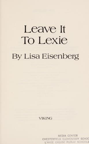 Tapa de Leave it to Lexie