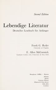 Tapa de Lebendige Literatur