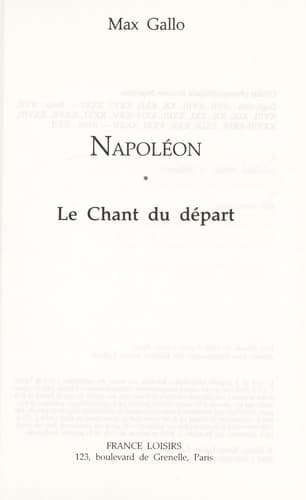 Tapa de Le chant du depart
