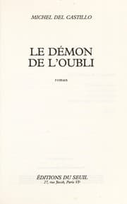 Tapa de Le démon de l'oubli