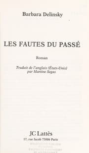 Tapa de Les fautes du passé