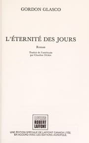 Tapa de L'éternité des jours
