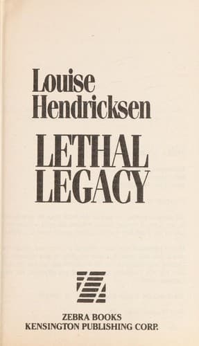 Tapa de Lethal legacy