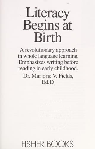 Tapa de Literacy begins at birth