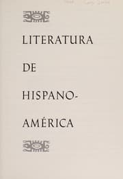Tapa de Literatura de Hispanoamérica