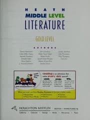 Tapa de Heath middle level literature