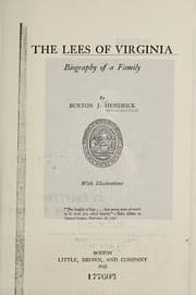 Tapa de The Lees of Virginia