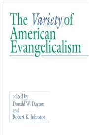 Tapa de The Variety of American Evangelicalism