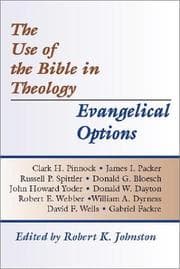 Tapa de The Use of the Bible in Theology/Evangelical Options