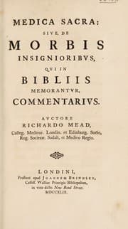 Tapa de Medica sacra: sive, de morbis insignioribvs qvi in Bibliis memorantvr commentarivs