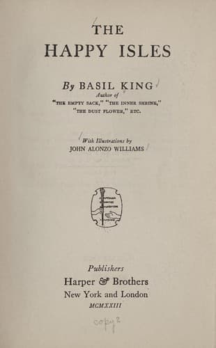 Tapa de The happy isles
