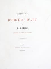 Tapa de Collection d'objets d'art de M. Thiers, léguée au Musée du Louvre