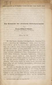 Tapa de Zur Kenntnis der alveolaren Gallertgeschwulst