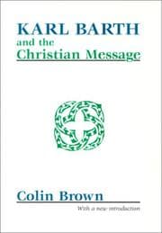 Tapa de Karl Barth and the Christian Message