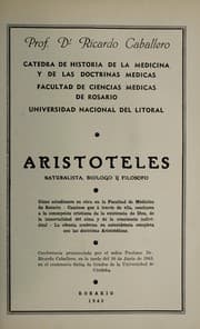Tapa de Aristoteles: naturalista, biologo y filosofo