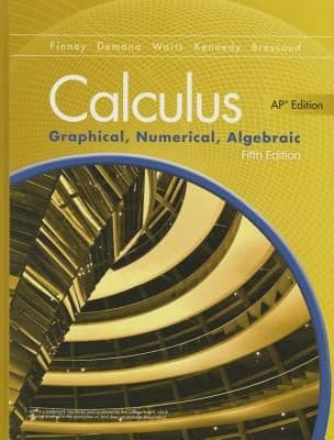 Tapa de Advanced Placement Calculus 2016 Graphical Numerical Algebraic Fifth Edition Student Edition