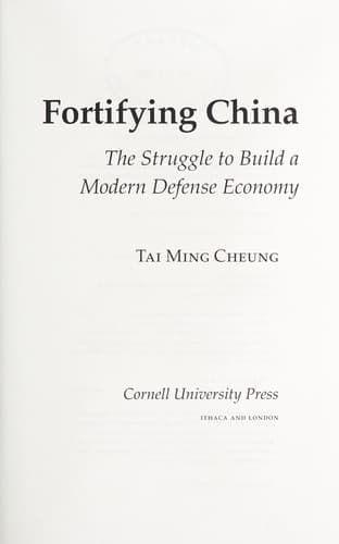 Tapa de Fortifying China