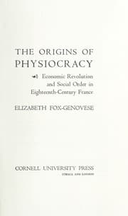 Tapa de The origins of physiocracy