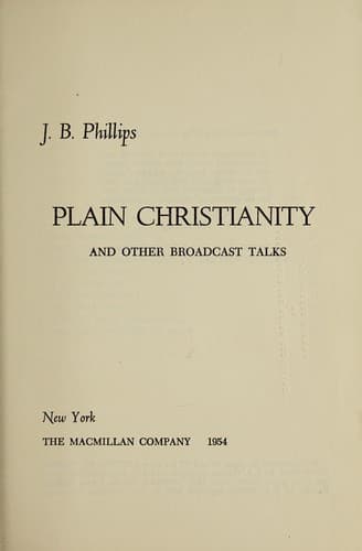 Tapa de Plain Christianity