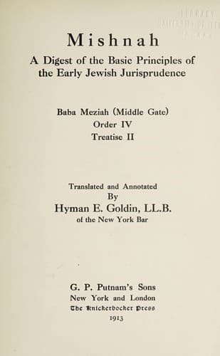 Tapa de Mishnah