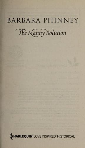 Tapa de The nanny solution