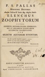 Tapa de Elenchus zoophytorum sistens generum adumbrationes generaliores et specierum cognitarum succinctas descriptiones