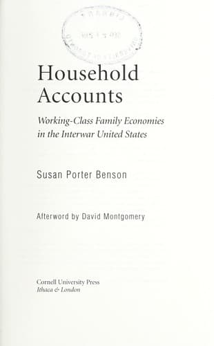 Tapa de Household accounts