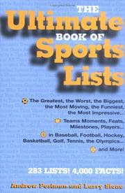 Tapa de The ultimate book of sports lists