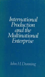 Tapa de International production and the multinational enterprise