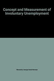 Tapa de Concept and Measurement of Involuntary Unemployment