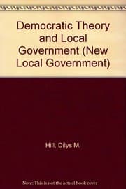 Tapa de Democratic theory and local government