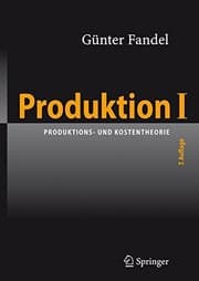 Tapa de Produktion I: Produktions- und Kostentheorie (German Edition)