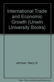 Tapa de International trade and economic growth; studies in pure theory.
