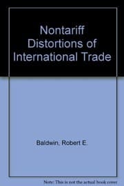 Tapa de Nontariff Distortions of International Trade