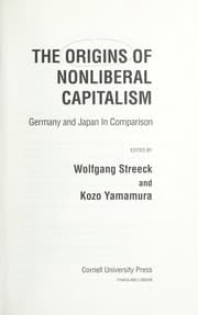Tapa de The origins of nonliberal capitalism