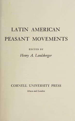 Tapa de Latin American peasant movements
