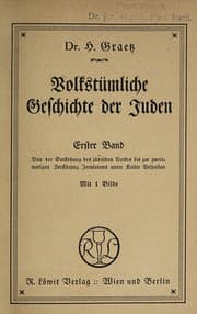Tapa de Volkstümliche Geschichte der Juden in drei Bänden