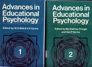 Tapa de Advances in educational psychology