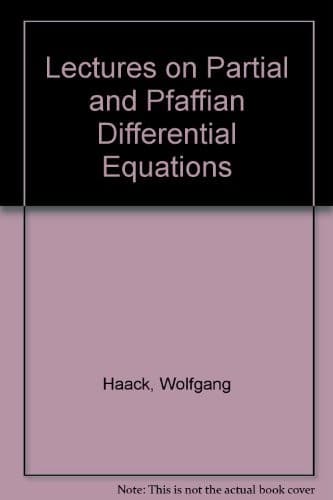 Tapa de Lectures on partial and Pfaffian differential equations