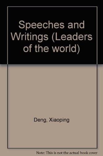 Tapa de Speeches and writings