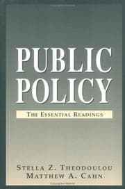 Tapa de Public policy
