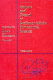 Tapa de Analysis and control of nonlinear infinite dimensional systems