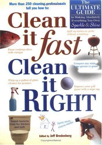 Tapa de Clean It Fast, Clean It Right