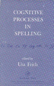 Tapa de Cognitive processes in spelling