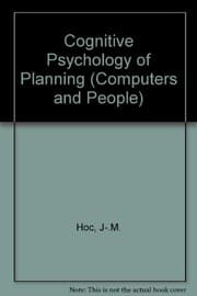Tapa de Cognitive psychology of planning