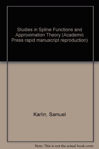 Tapa de Studies in spline functions and approximation theory