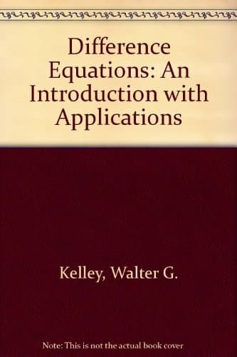 Tapa de Difference equations