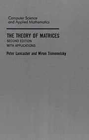 Tapa de Theory of matrices