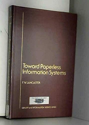 Tapa de Toward paperless information systems