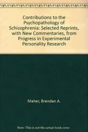 Tapa de Contributions to the psychopathology of schizophrenia